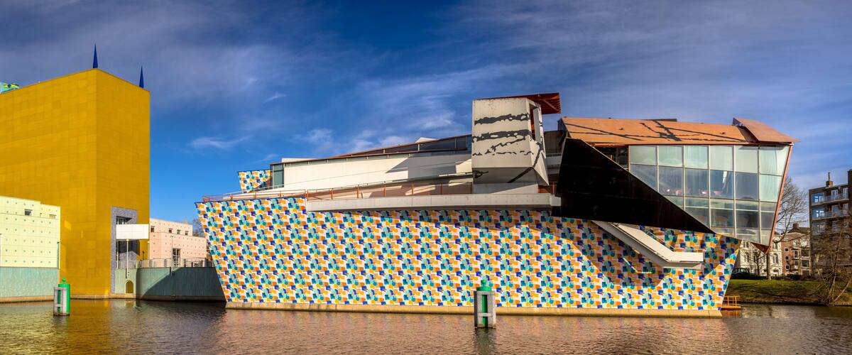 Groningen Museum on sunny day