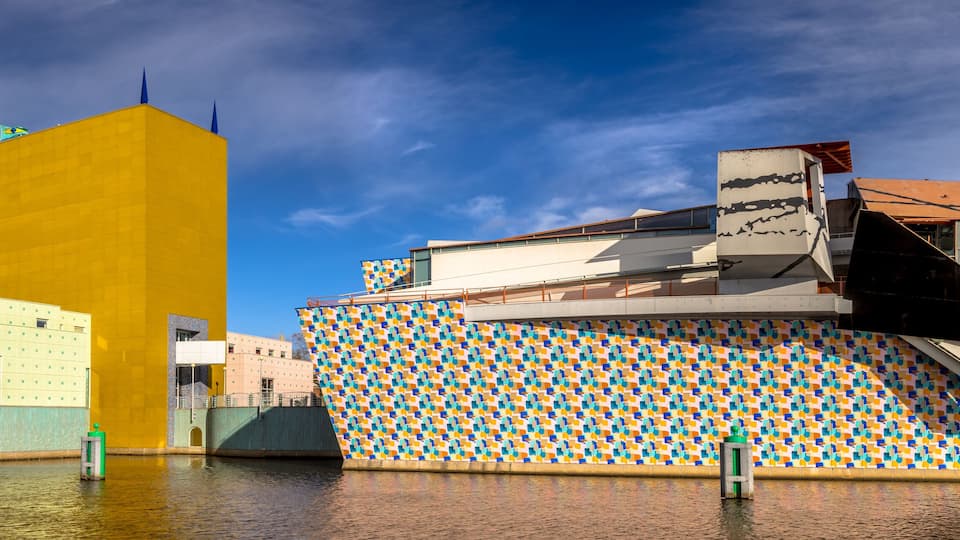Groningen Museum on sunny day