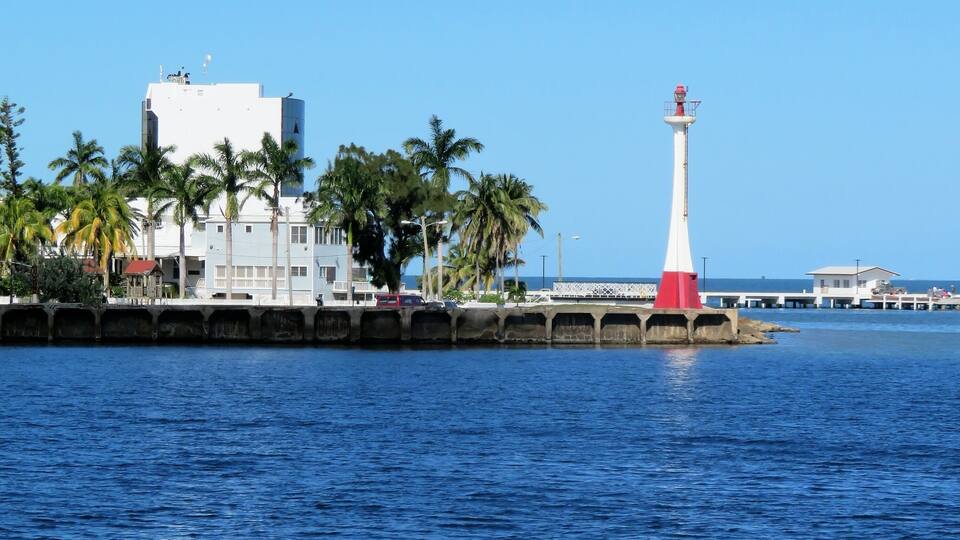 Baron Bliss Lighthouse on the island of Belize