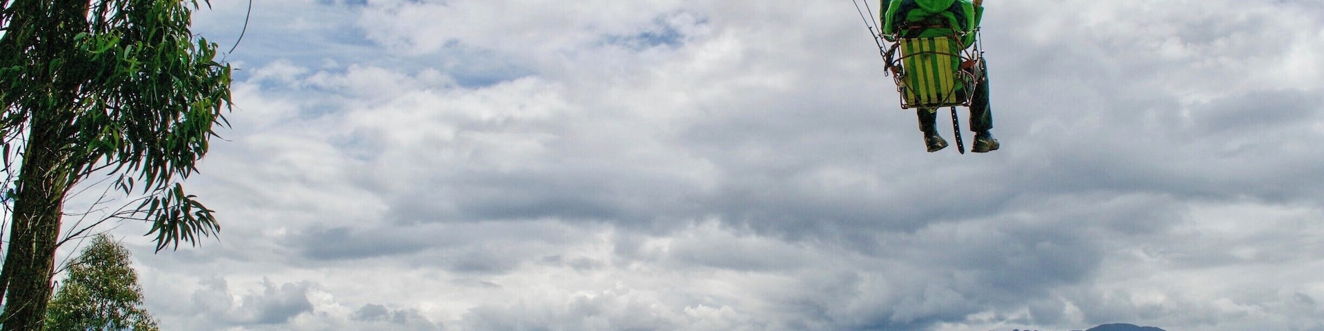 There is a relatively hidden gem high in the mountains of Cuenca, Ecuador called Mirador Del Turi, accessible by rental car or bus. During our trip in April, we found the most fun adult do-it-yourself play park with this makeshift lawn chair swing! For $5 they strap you in and release you to soar high above Cuenca's city to see what it feels like to be a bird. The great thing about Ecuador is that they use US dollars, so no exchange necessary!
To check out more photos of this awesome adult playground and to read more about where we ate and what we saw in Cuenca, here is the blog post: https://culturalfoodies.com/2017/11/02/cuenca-ecuador/
#cuenca #ecuador #southamerica #swing #travel