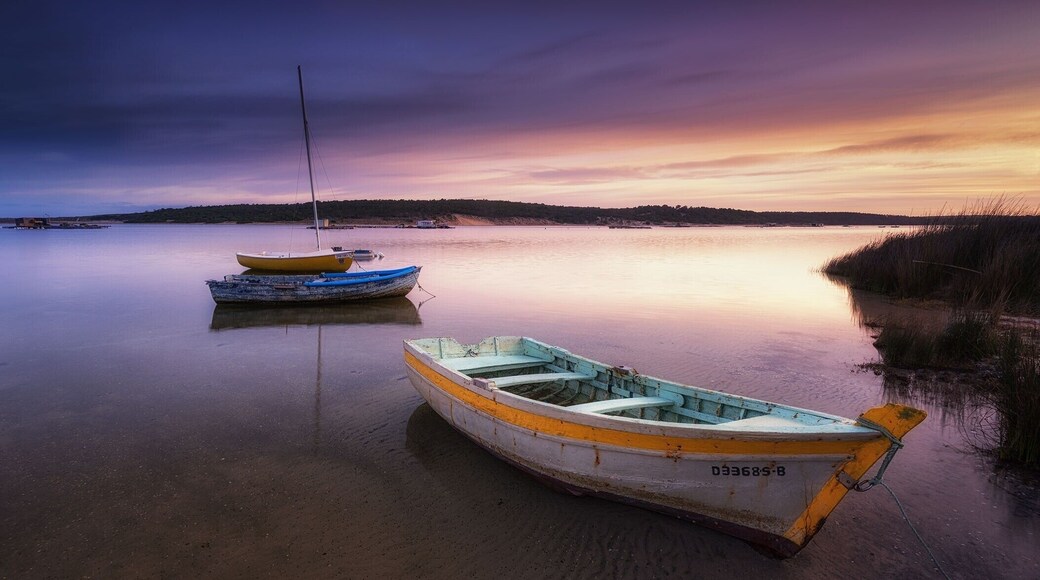 Lagoa de Albufeira, Portugal.
Another place that I like a lot to photograph, I love Landscape photography and I´m always searching places in my Country to shot, and this is one fantastic place, this is a Lagoon you can shot at the sunrise or sunset, the place is magic, you can see the fog in water at the Sunrise in many occasions, if you like landscape photography you must check this location, with the right sky you can take fantastic images, I hope you like it, have a good day :)
