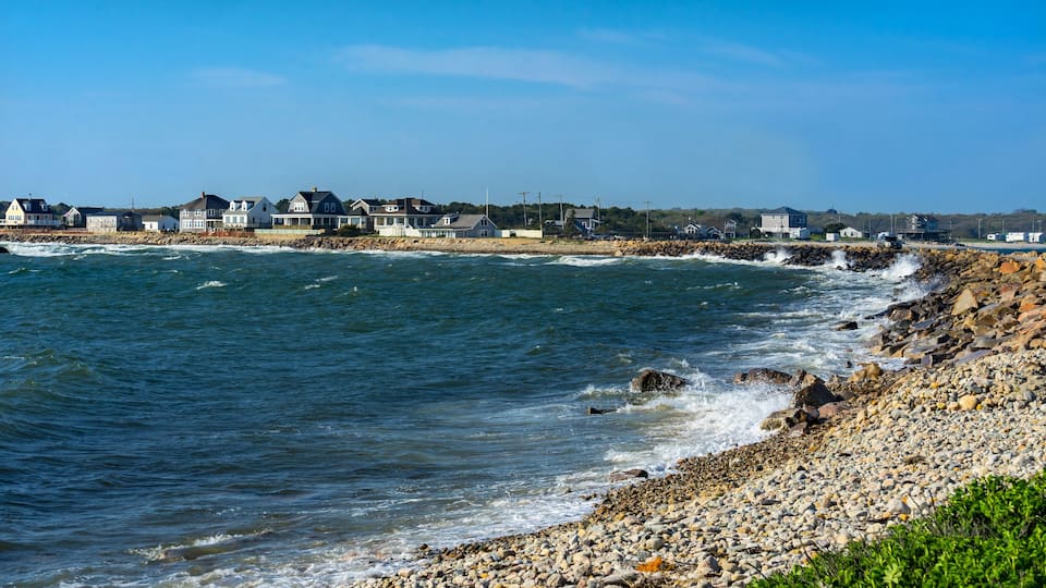 Wave Crash Stony Beach Westport Point Massachusetts