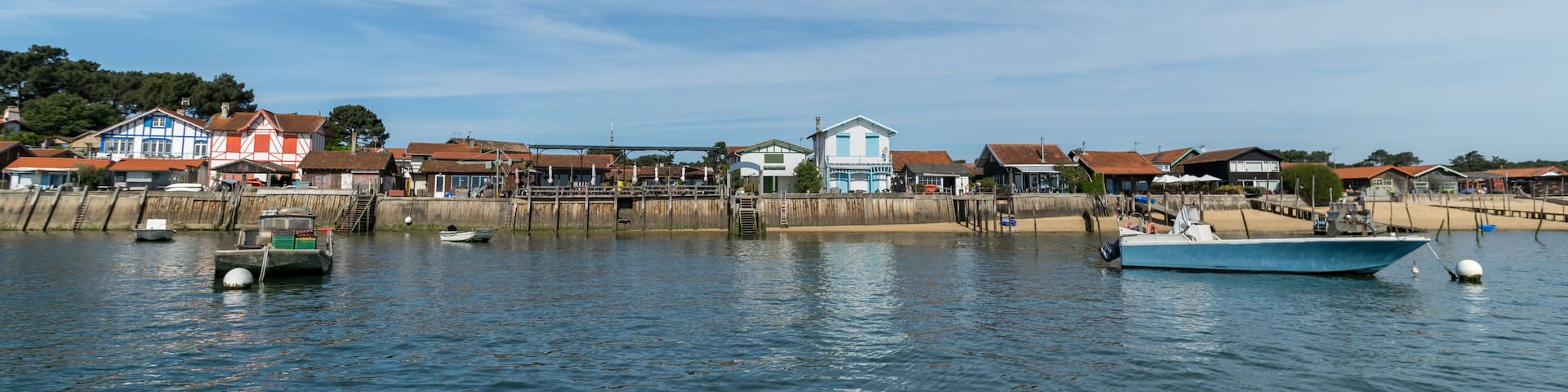 Cap Ferret (Bassin d’Arcachon, France). Le village ostréicole de Piraillan