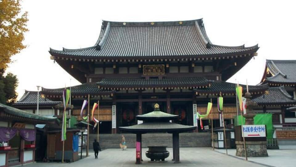 The Main Hall of Heiken-ji (Kawasaki Daishi) temple in Kawasaki, Kanagawa, Japan.