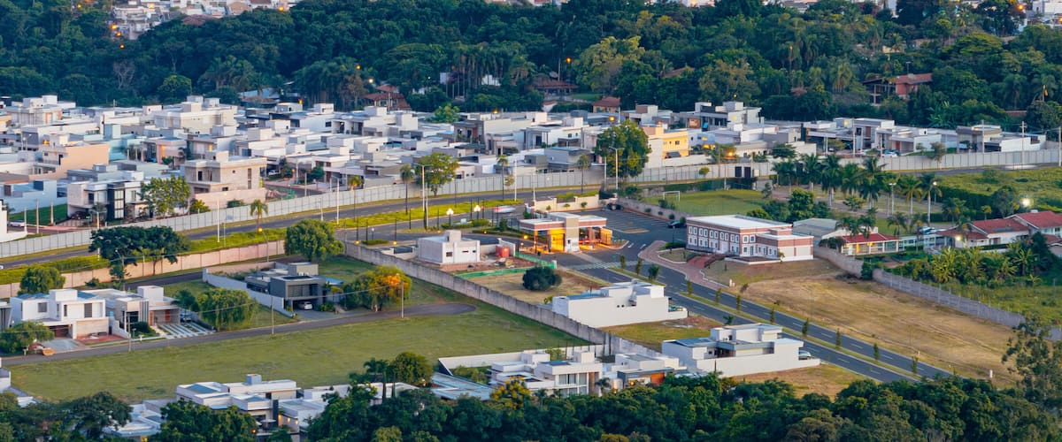Final de tarde na cidade de Indaiatuba no interior de São Paulo em 2024.