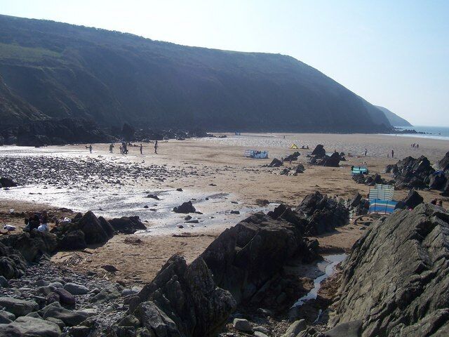 Putsborough Sands Looking across Putsborough Sands and along Baggy Point.