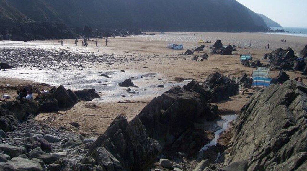 Putsborough Sands Looking across Putsborough Sands and along Baggy Point.