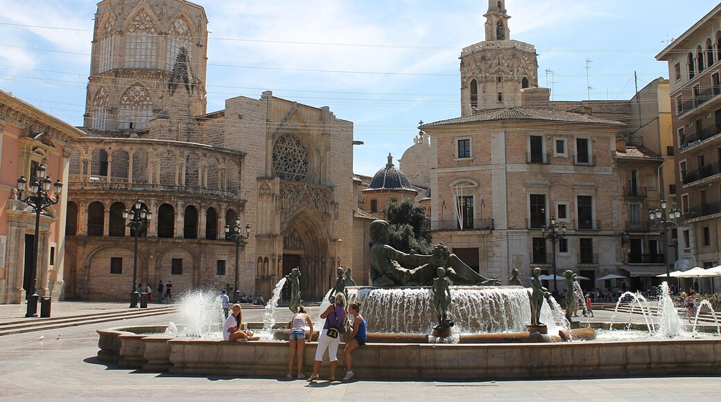 Vue sur la Cathédrale Saint-Apollinaire depuis la Plaza de la Virgen