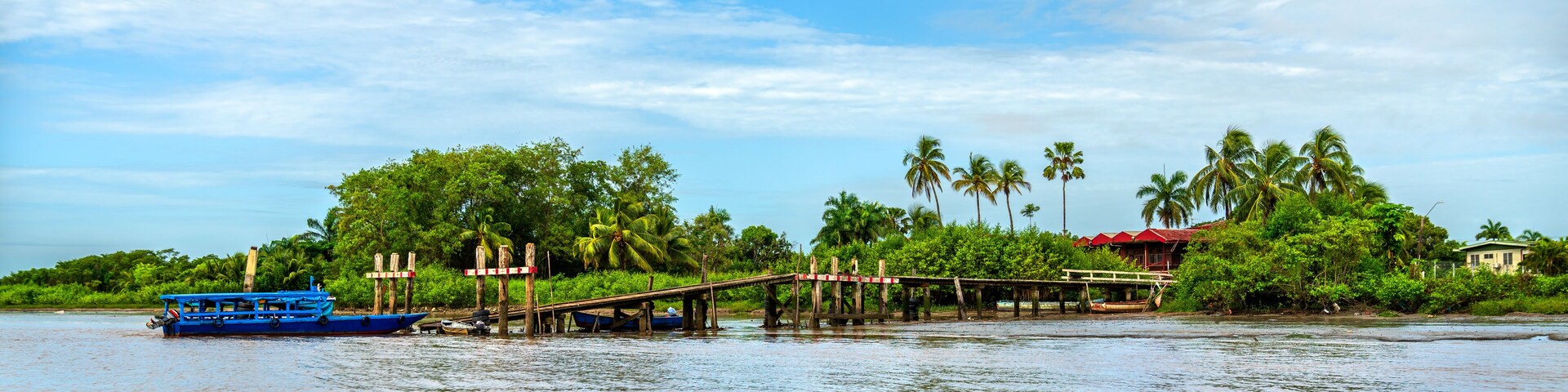 Leonsberg Ferry Terminal on the Suriname River in Paramaribo, Suriname, South America