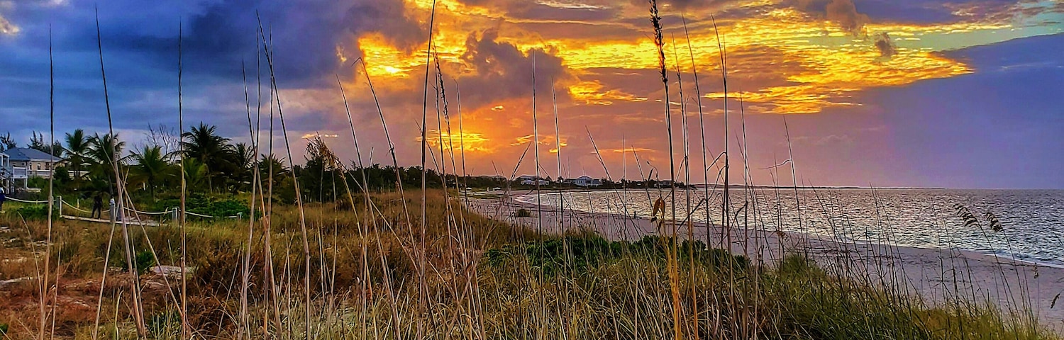 Sunset after the rain. Turks and Caicos