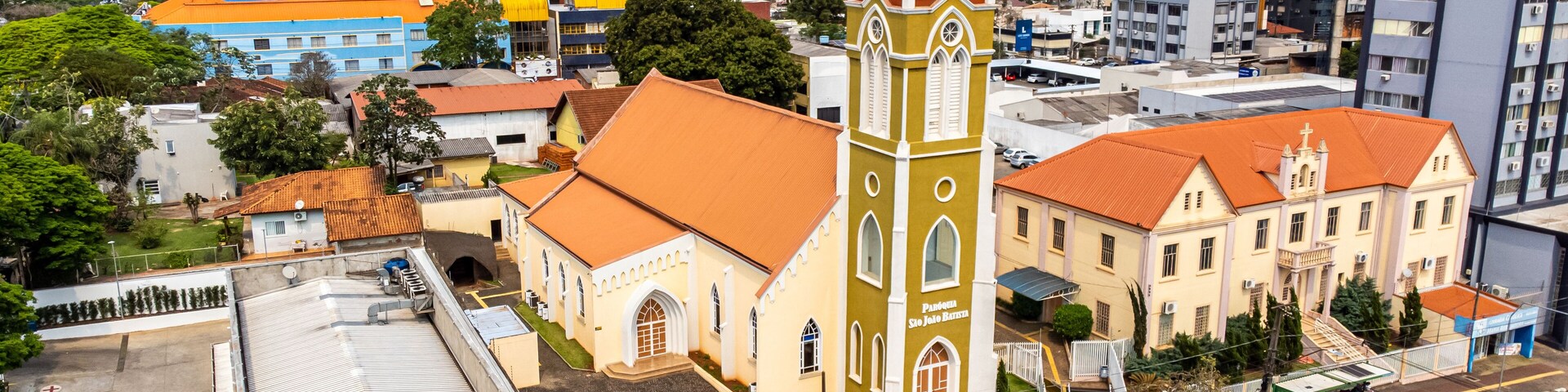 Paroquia Sao Joao Batista, catholic church in the center of Foz do Iguacu