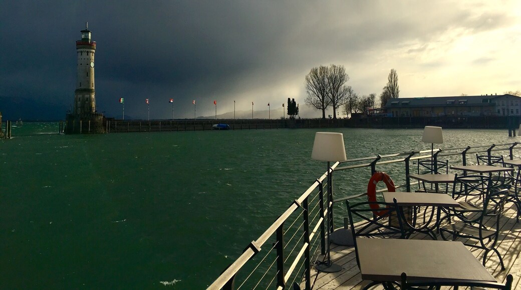 A storm is coming. At Lindau, Lake Constance.