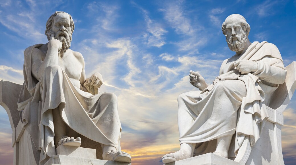 Plato and Socrates,the greatest ancient greek philosophers