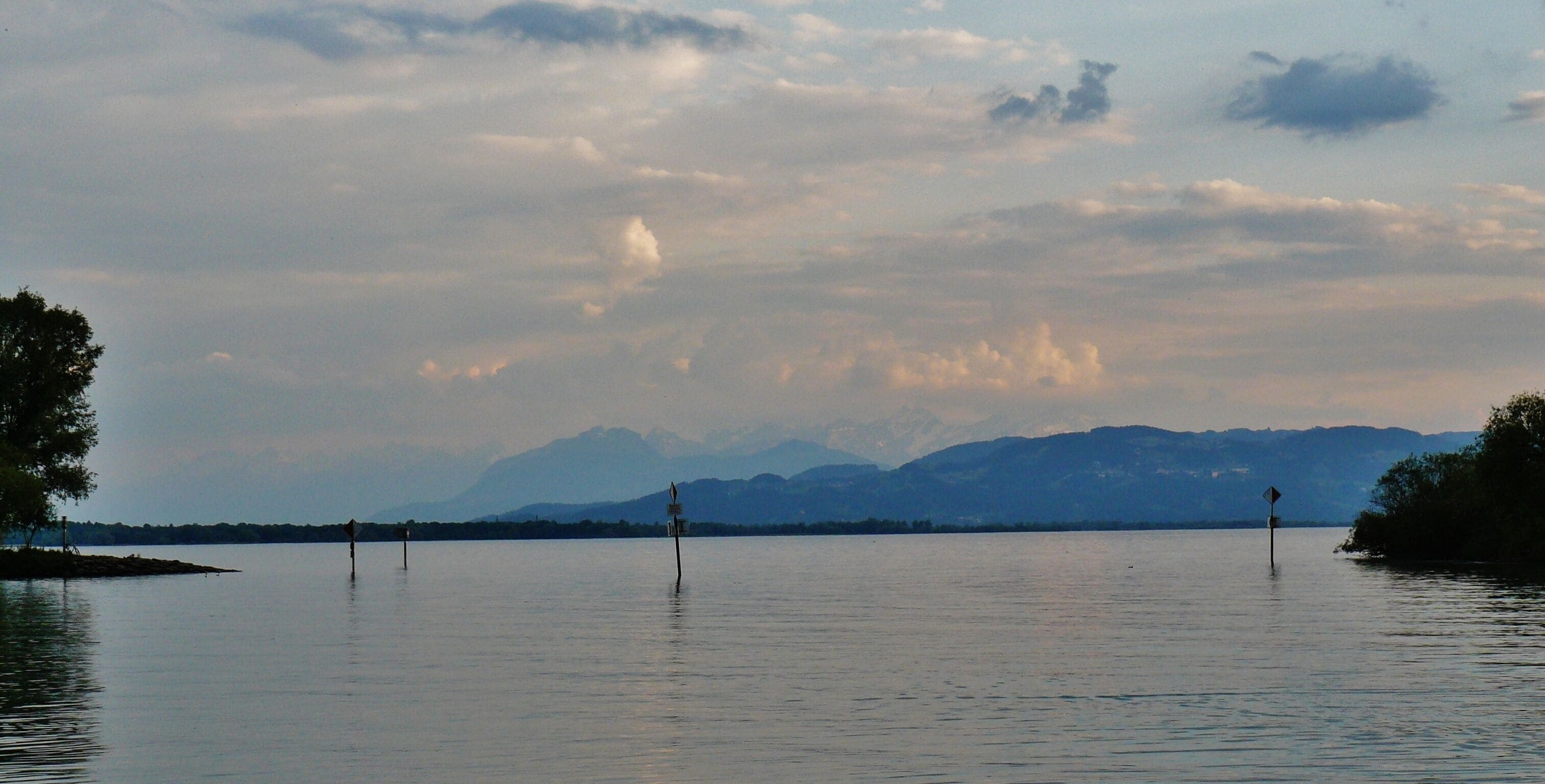 Blick Richtung Alpen