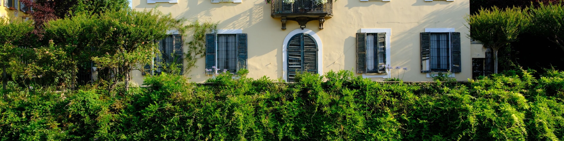 Historic house at Crescenzago, Milan, Italy, along the Martesana canal