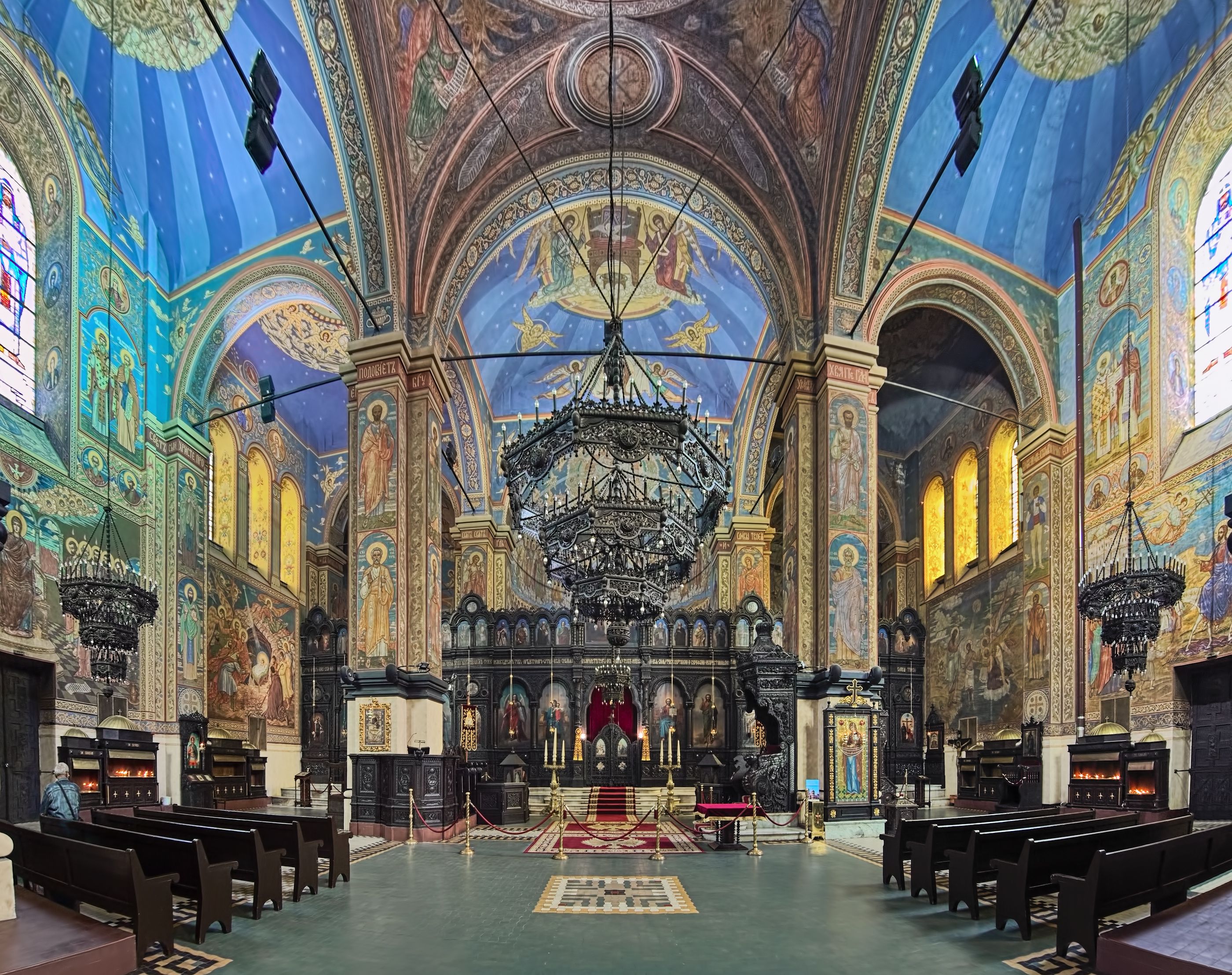 Interior of Cathedral of the Dormition of the Mother of God in Varna, Bulgaria