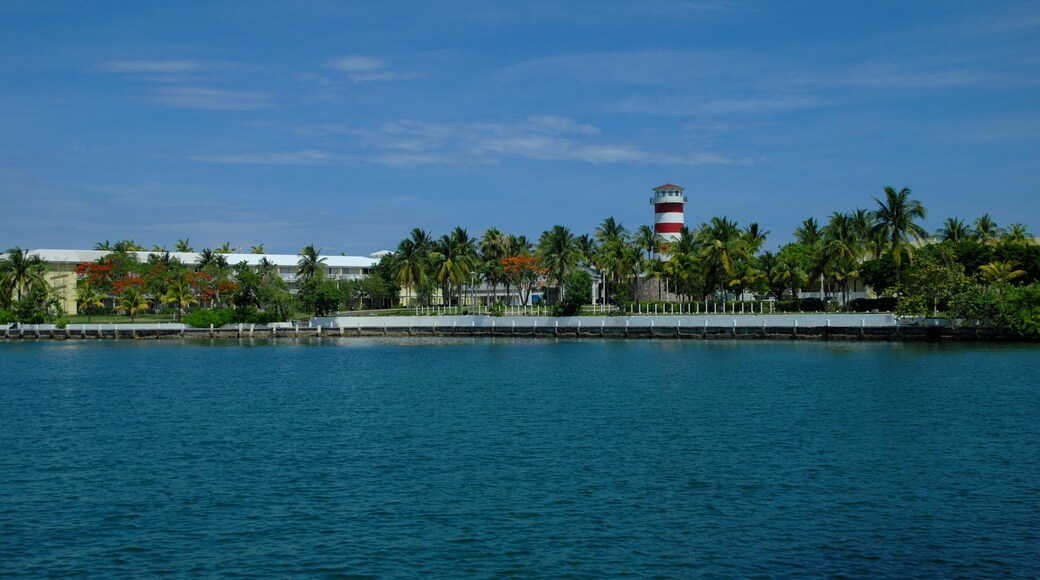 Lighthouse located at Pelican Bay in Freeport, Bahamas