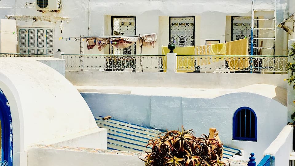 The everyday life in Sidi Bou Said.