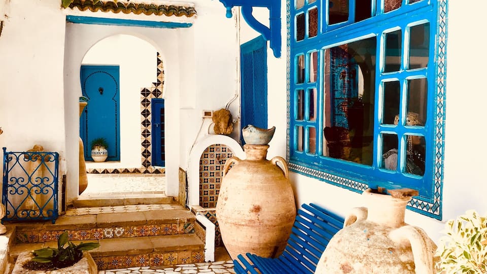 Typical house in Sidi Bou Said.