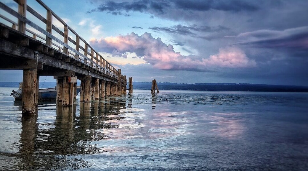 Lake Ammersee, caught a Beautiful moment before the thunderstorm moved in. This is the second largest lake in Bavaria, Southern Germany.
#BVSblue #bavaria #germany #beautifullakes