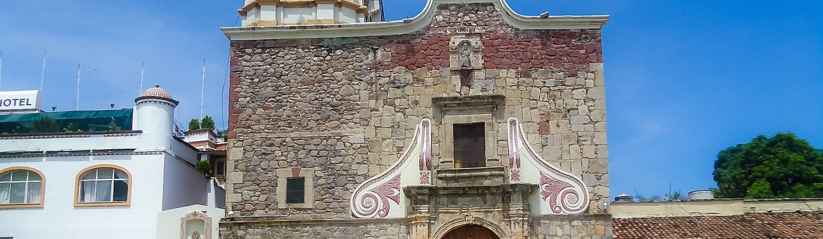 Ocotlan, Jalisco / Mexico - Oct 2011
Two main cathedrals line the plaza.the church named La Purisima which is one of the oldest buildings in Jalisco, the other is dedicated to Our Merciful Lord