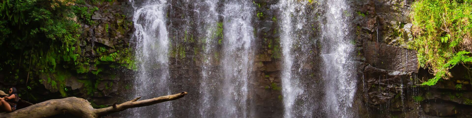 Beautiful waterfall Llanos de Cortez in Liberia, Costa Rica.