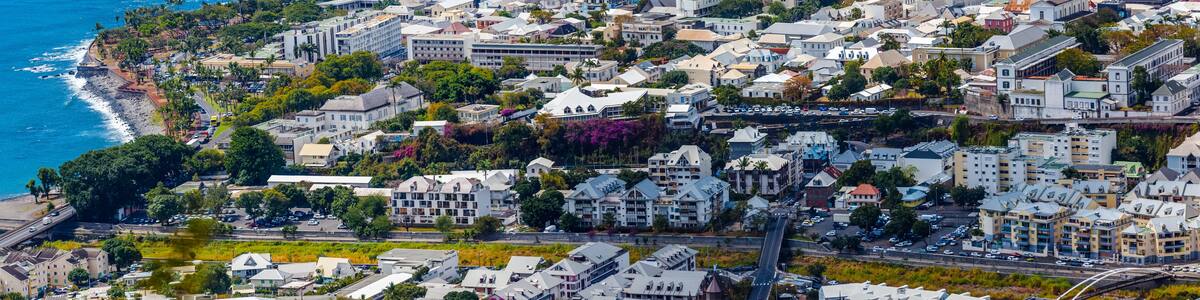 Vue de Saint-Denis, île de la Réunion