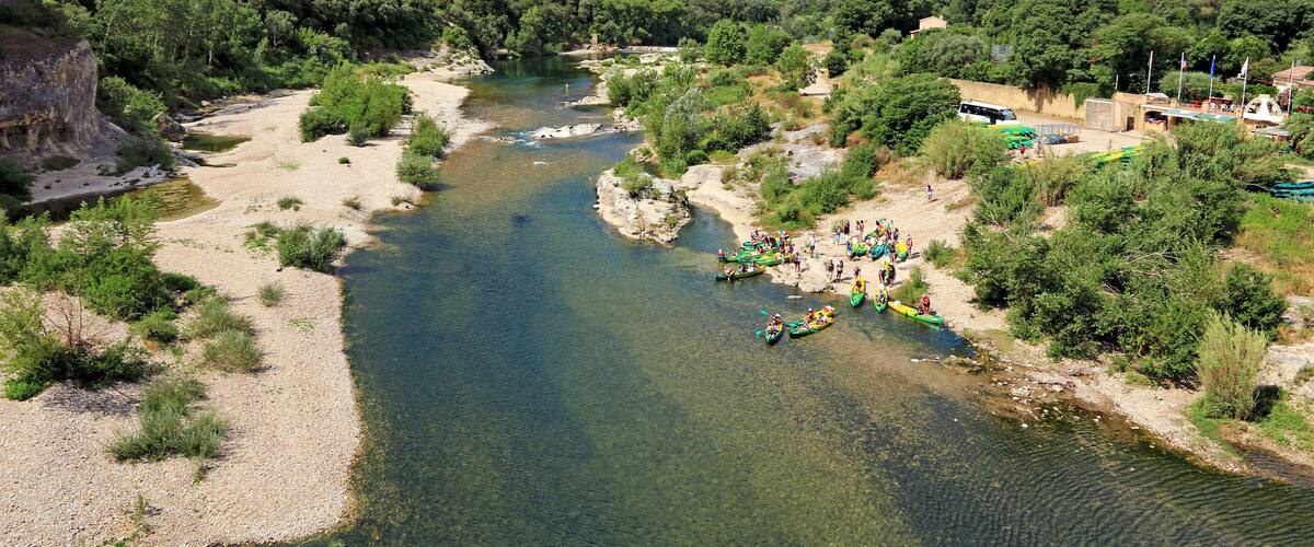 La rivière le Gardon à Collias