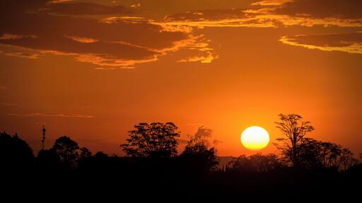 Sunset over San José, Costa Rica.