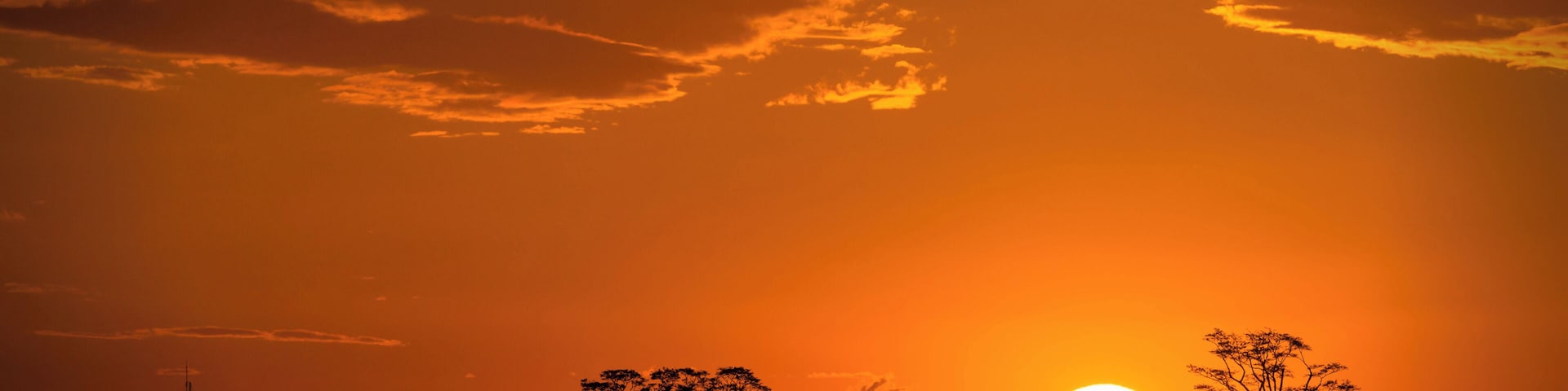 Sunset over San José, Costa Rica.