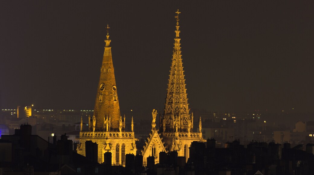 Spires of Saint-Nizier church in Lyon.