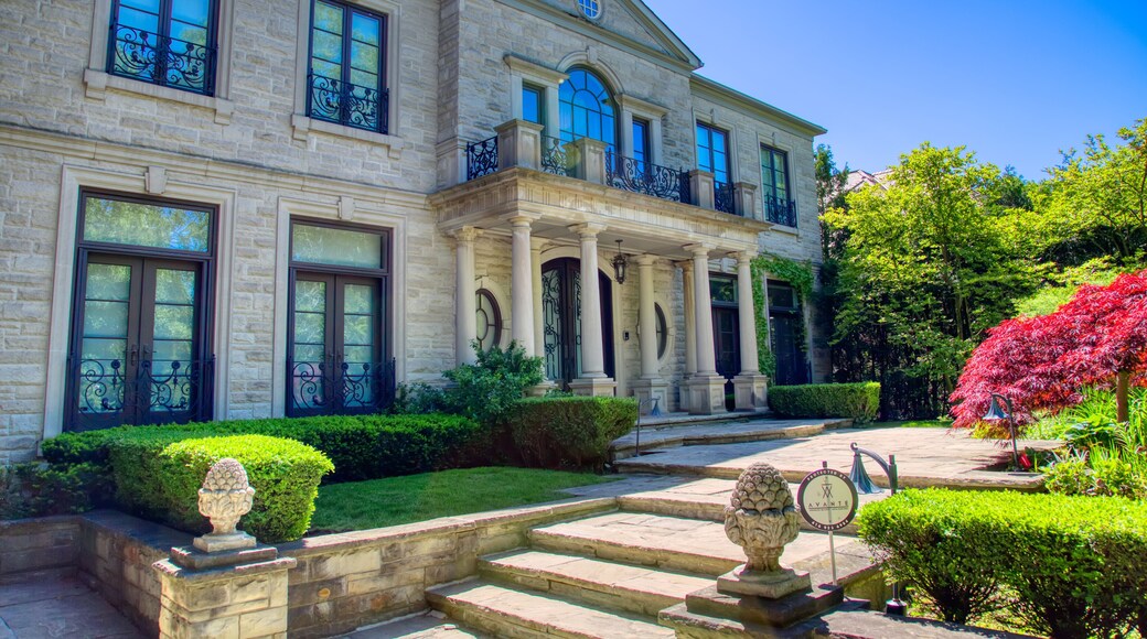 Toronto, Ontario, Canada-20 May, 2019: Luxury houses of Toronto Forest Hill neighborhood, an upscale living home to many prominent entrepreneurs, celebrities, doctors, and lawyers