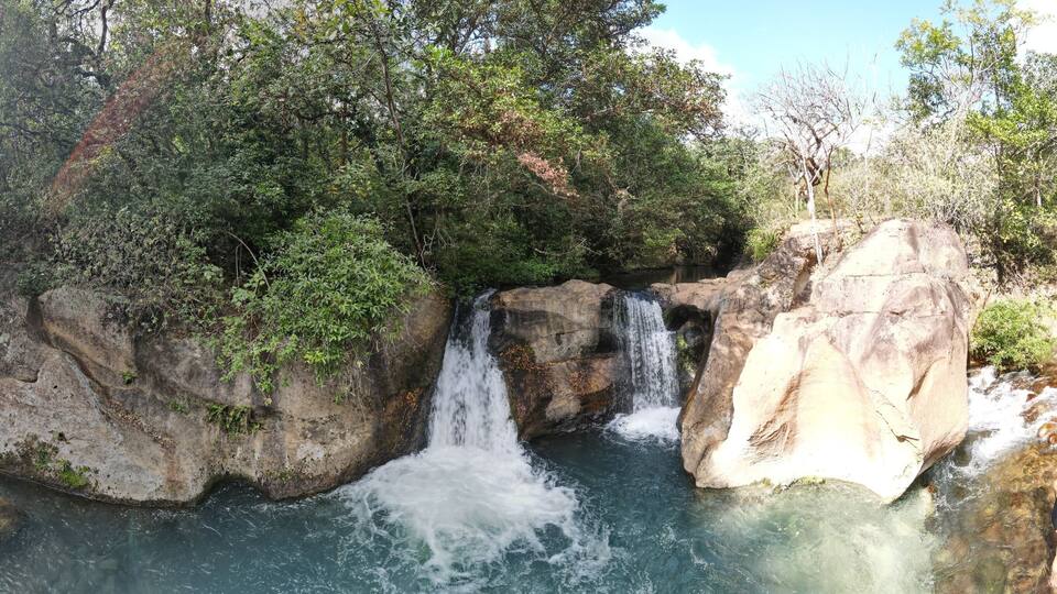Waterfalls and Pristine Rivers in the Rincon de la Vieja National Park in Guanacaste in Costa Rica