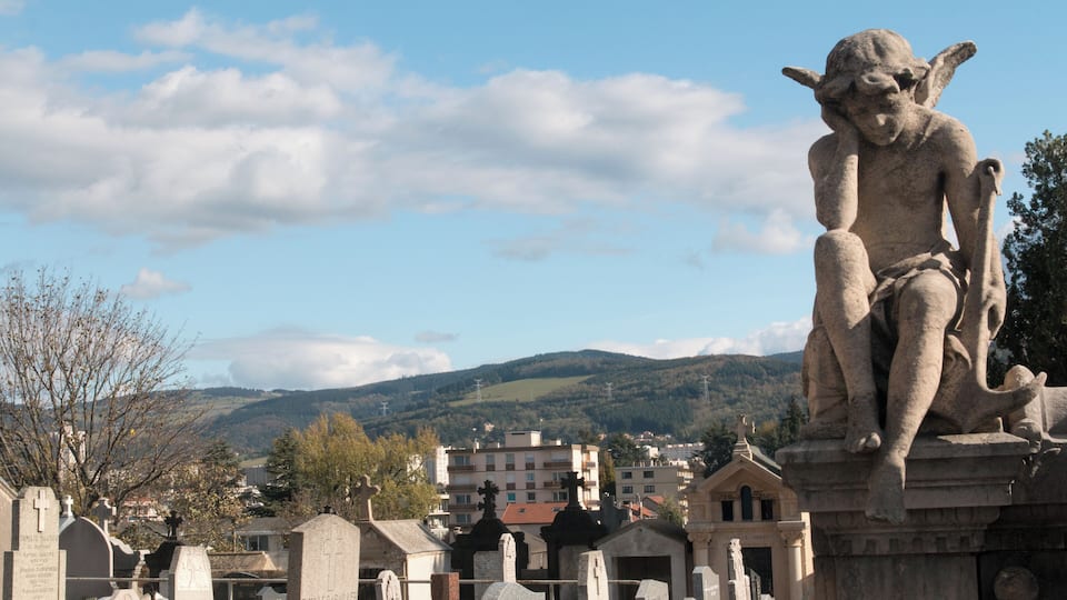 The Pilat seen from the Cemetery of Vivaraize.