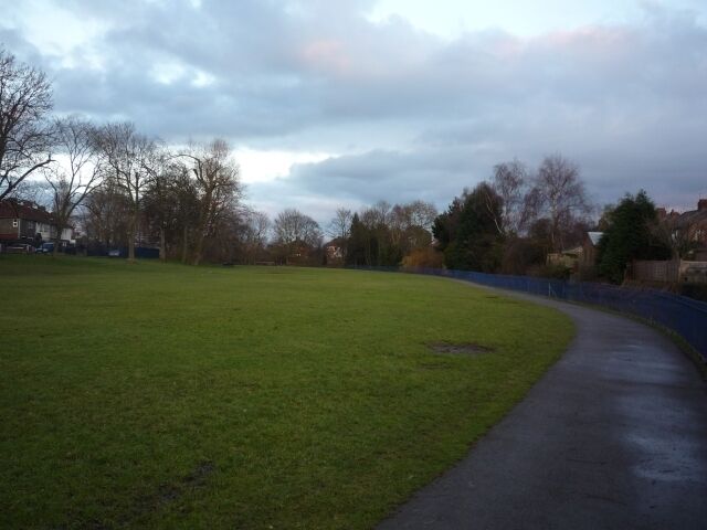 Tang Hall Park Looking towards Tang Hall in the park between Tang Hall Lane and Melrosegate.