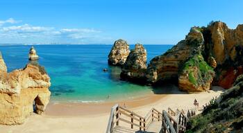 Lagos, Praia do Camilo, beach at Algarve, Panorama. Portugal