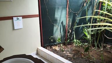 The outdoor bathrooms at Cerro Lodge were pretty nifty. But warning, you may find frogs in your toilet.