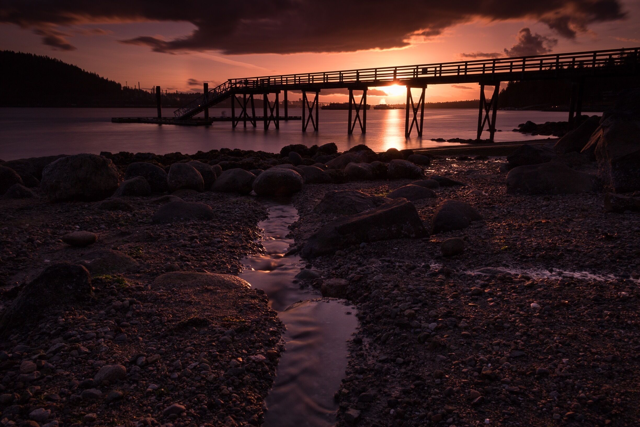 Amazing sunset in Cates Park, North Vancouver!!
