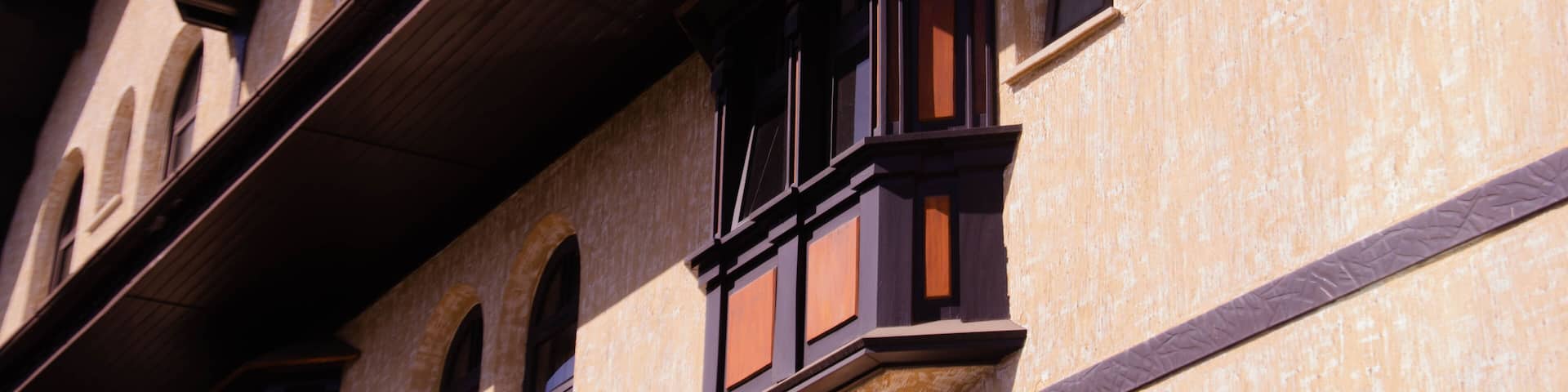 Facade of an inn in Campos do Jordão, São Paulo, Brazil. Vila Capivari neighborhood.