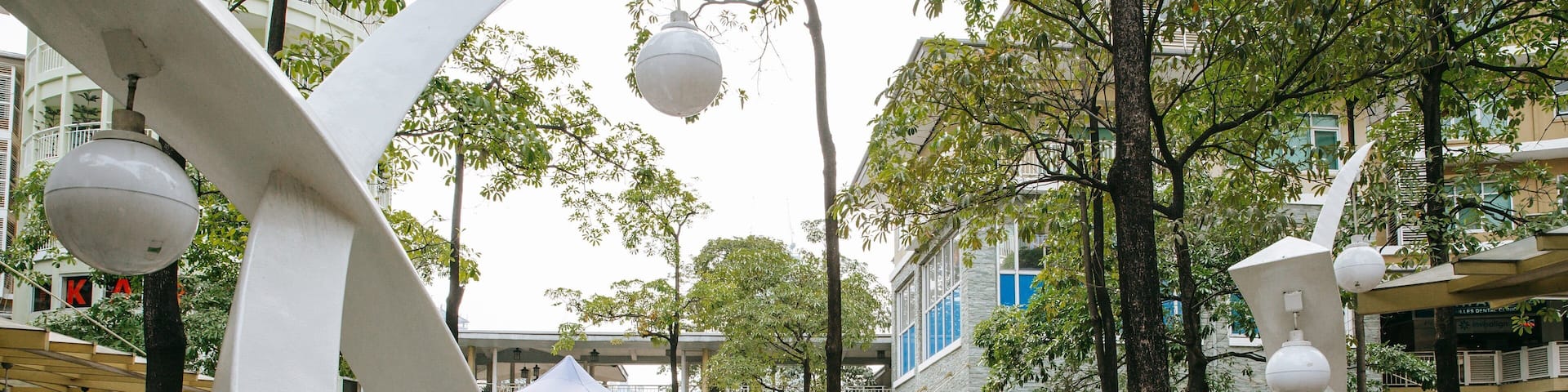 Bonifacio Global City which includes outdoor art and street scenes