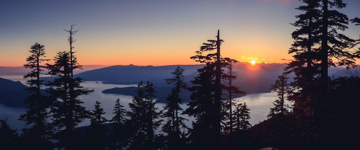 Sunset Over The Howe Sound