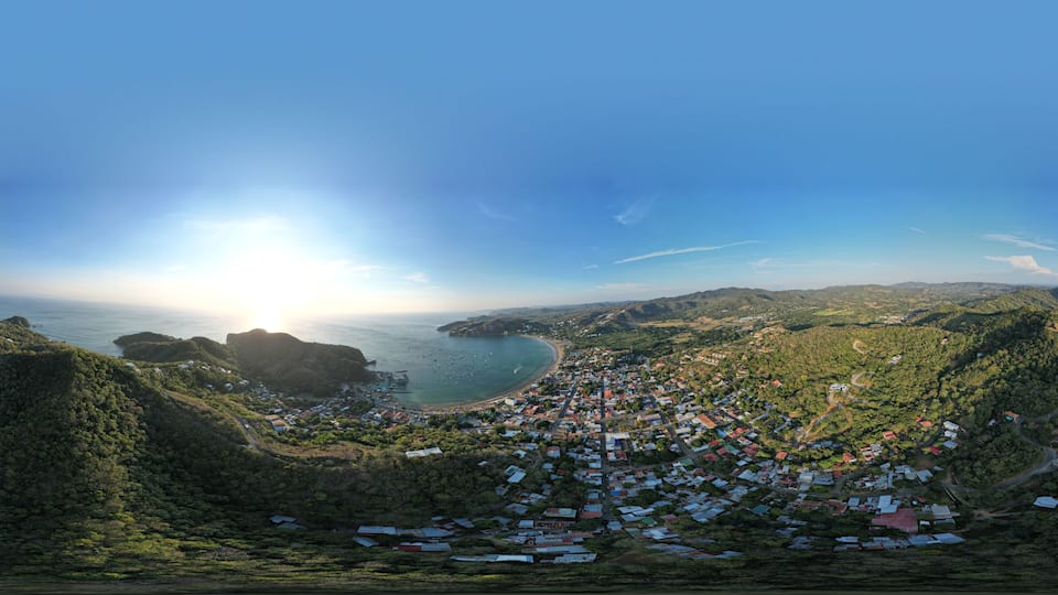 360 panorama of San juan del sur