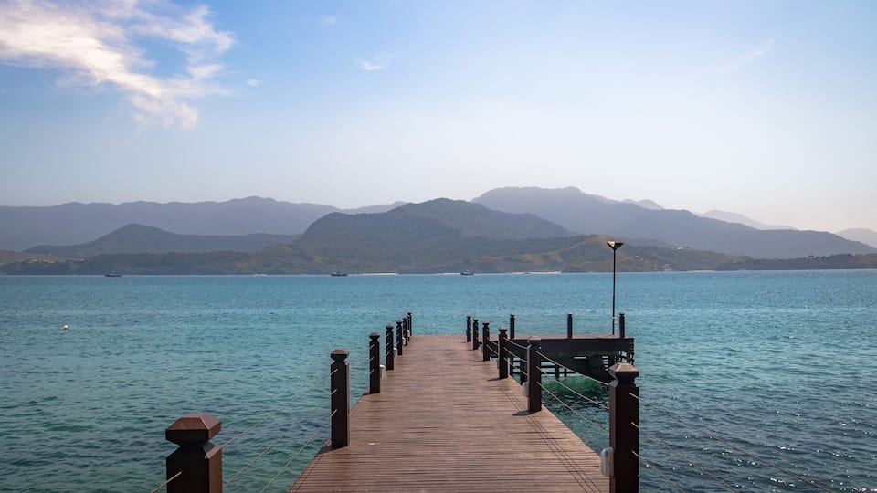Pier at Praia do Portinho beach - Ilhabela, Sao Paulo, Brazil