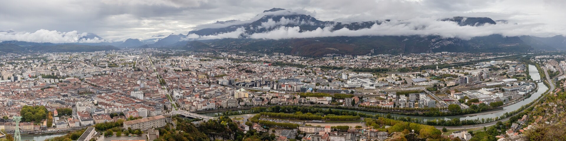 view of Grenoble since the Bastille