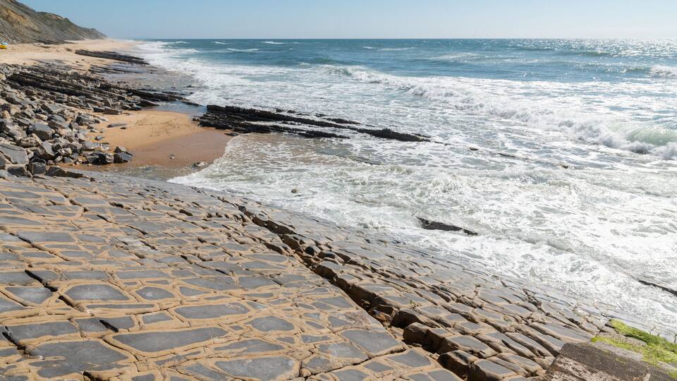 Água of Madeiros beach in Alcobaça, Portugal