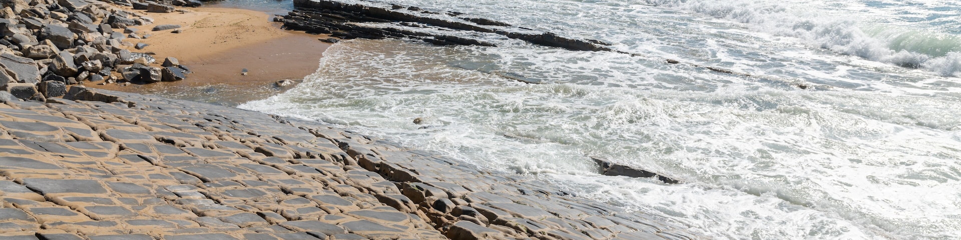 Água of Madeiros beach in Alcobaça, Portugal
