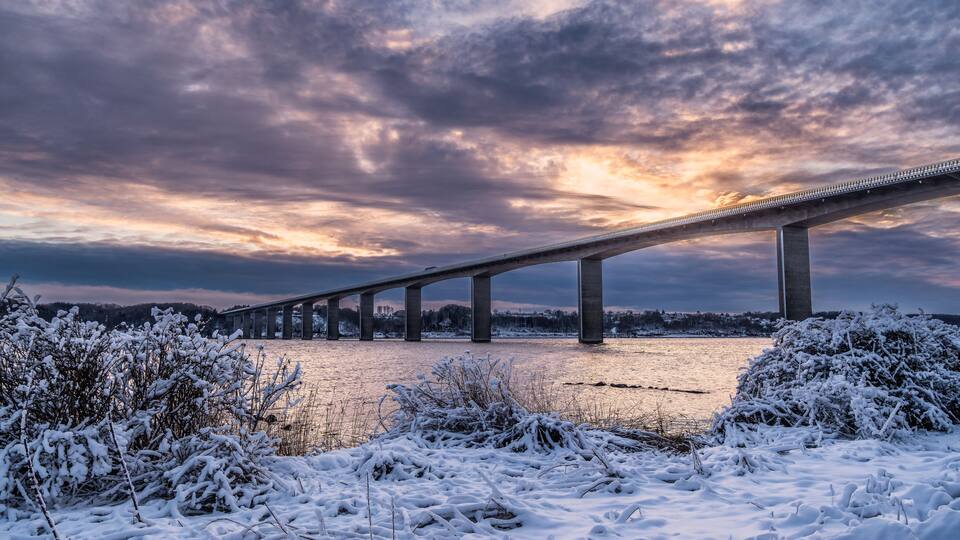 Vejle Fjord highway bridge, Denmark