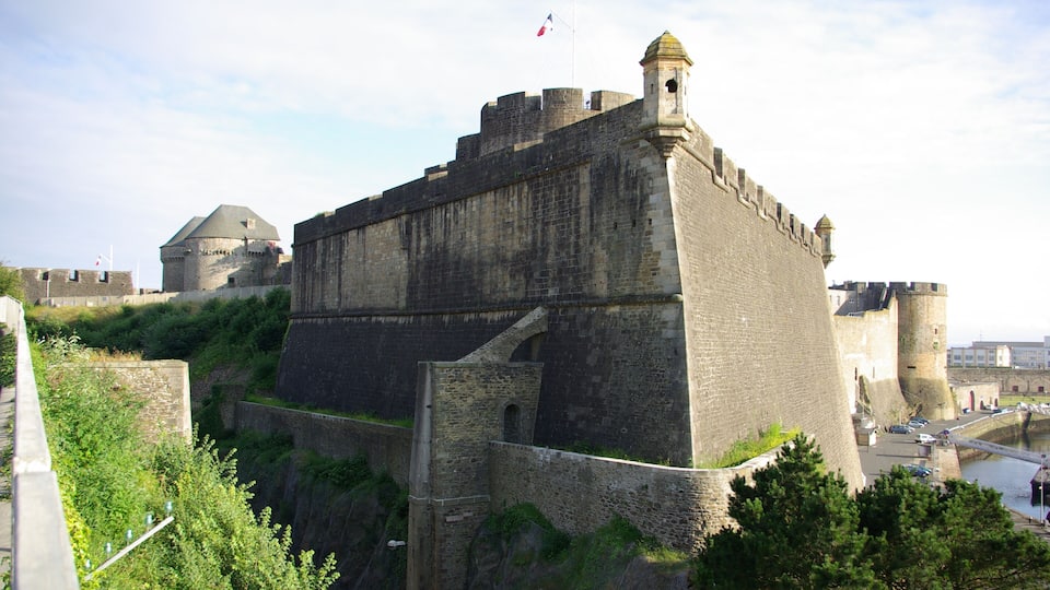 View of the Brest's castle : the bastion of Sourdéac