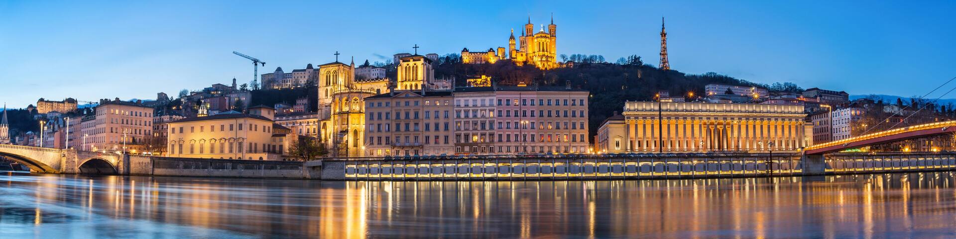 ville de lyon de nuit