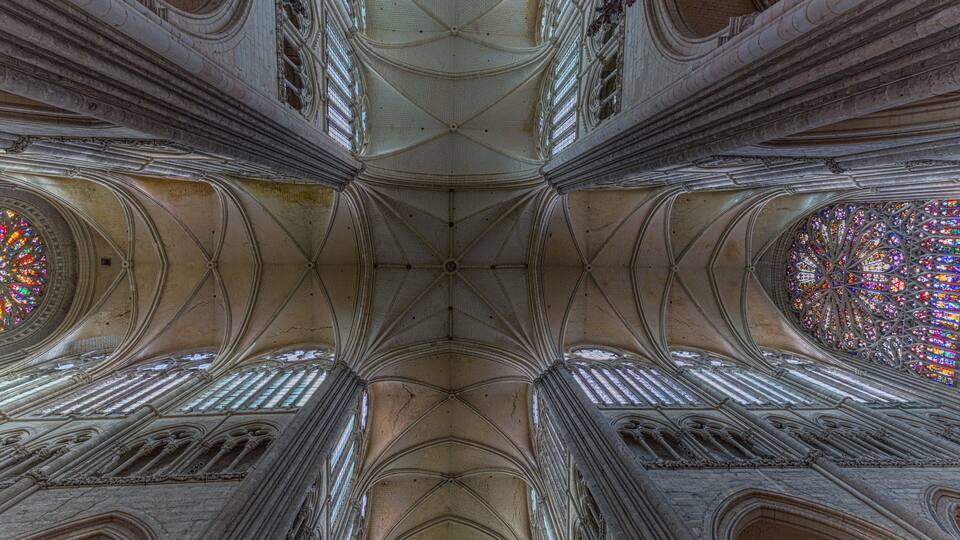 Amiens Cathedral, the ceiling